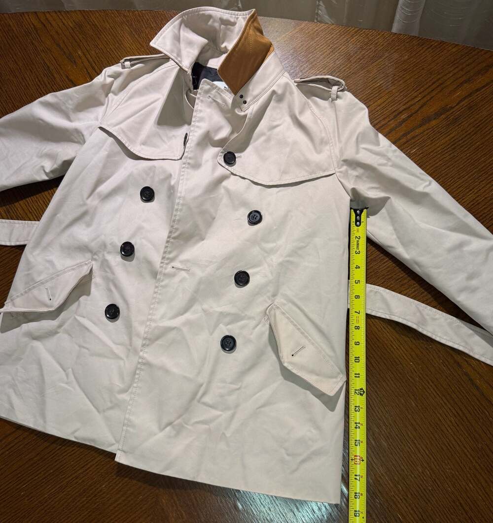 Coach Double-Breasted Trench Coat, Beige, Women's Size M - Picture 9 of 9